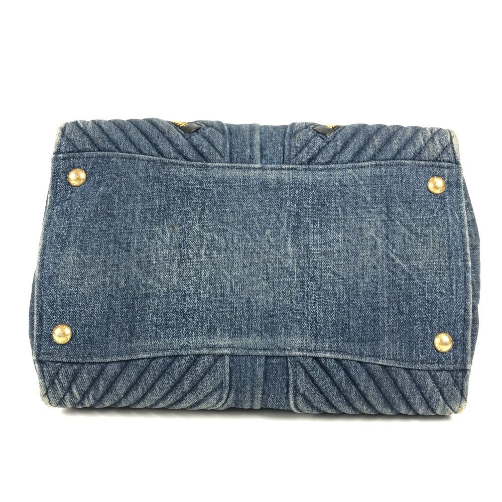 Miu Miu denim biker blue bag handbag tote - Picture 5 of 9